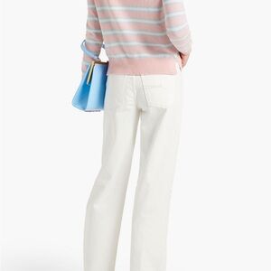 Chinti Parker cotton stripe baby pink Jalisco sweater